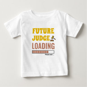 Future Judge Loading Trendy Personalisiert Unisex Baby T-shirt
