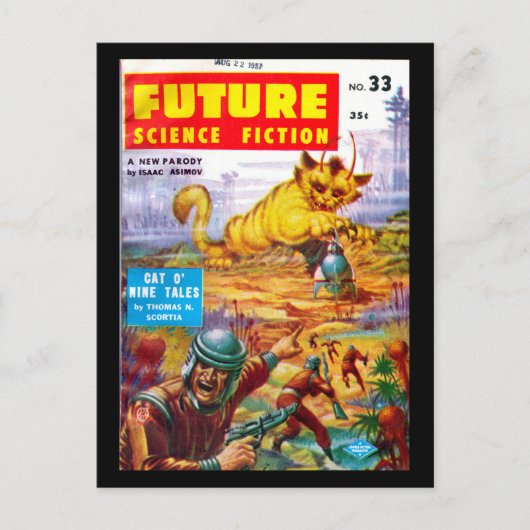 Future June 1957_Pulp Art Postkarte (Vorderseite)