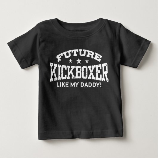 Future Kickboxer Like My Daddy Baby T-shirt (Vorderseite)