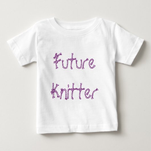 Future Knitter Baby T-shirt (Vorderseite)