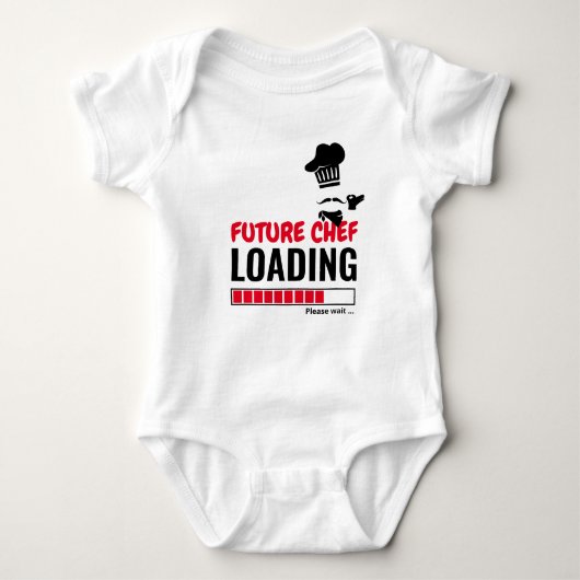 Future Koch Loading Stilvoll Personalisierter Jung Baby Strampler (Vorderseite)