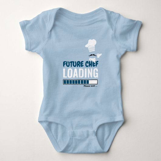 Future Koch Loading Trendy Funny Personalisiert Bo Baby Strampler (Vorderseite)