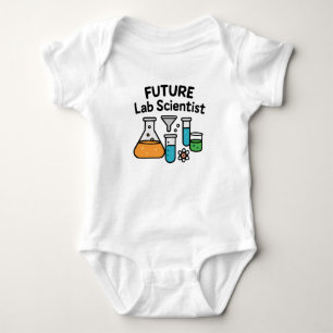 Future Lab Scientist Baby Bodysuit mit Bechern Strampler