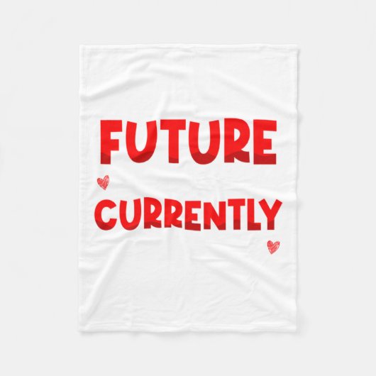 Future Ladies Man Current Mamas Boy Valentines D Fleecedecke (Vorderseite)