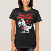 Future Ladies Man Mamas Boy Dino Toddler Boys Vale T-Shirt (Vorderseite)