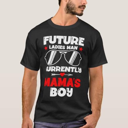 Future Ladys Man Current Mama's Boy Valentine's D T-Shirt (Vorderseite)