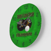 Future Lawn Bowls Champion, Wall Clock Große Wanduhr (Winkel)