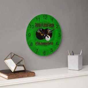 Future Lawn Bowls Champion, Wall Clock Große Wanduhr