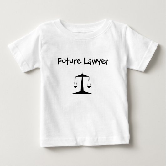 "Future Lawyer" Baby Shirt (Vorderseite)