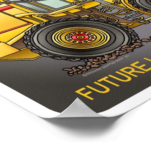 Future Loader Driver Poster Print (Ecke)