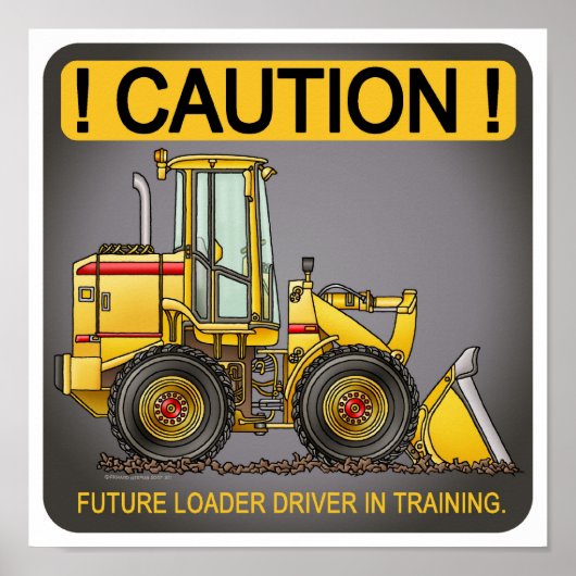 Future Loader Driver Poster Print (Vorne)