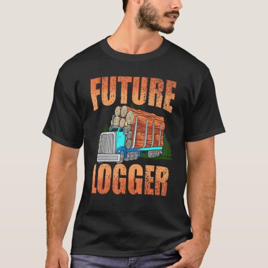 Future Logger Lumberjack Holzkutter Logging Sawmi T-Shirt (Vorderseite)