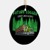Future LoggerGenau wie Daddy Green Skidder Keramik Ornament (Rechts)