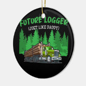 Future LoggerGenau wie Daddy Green Skidder Keramik Ornament (Links)