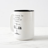 Future Looking Graphically Bright Math Fun Zweifarbige Tasse (Vorderseite Links)