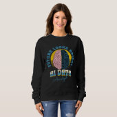 Future Looks Bright Ai Data Analyst College Gradua Sweatshirt (Vorne ganz)