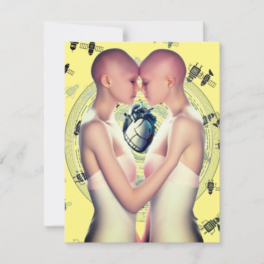 Future Love Feiertagskarte (Vorderseite)