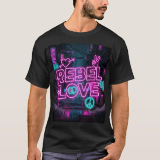Future Love Riot – Neon Romance Street Art T-Shirt