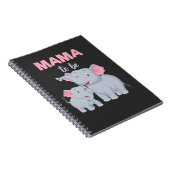 Future Mama Elephant Baby Shower Notizblock (Rechte Seite)