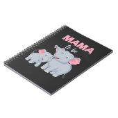 Future Mama Elephant Baby Shower Notizblock (Linke Seite)