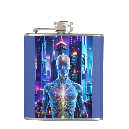 Future Man Flachmann (Vorderseite)