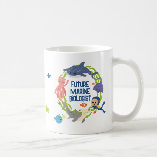 Future Marine Biologe Coffee Tasse (Rechts)