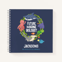 Future Marine Biologe Foto Spiral Notebook