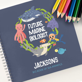 Future Marine Biologe Foto Spiral Notebook Notizblock