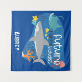 Future Marine Biologe Kids Room Tapestory Wandteppich (Vorderseite (Horizontal))