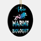 Future Marine Biologe Ocean Student Biology Gift Keramik Ornament (Rechts)