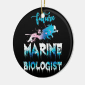 Future Marine Biologe Ocean Student Biology Gift Keramik Ornament (Links)