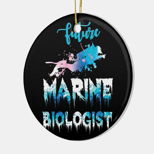 Future Marine Biologe Ocean Student Biology Gift Keramik Ornament (Links)