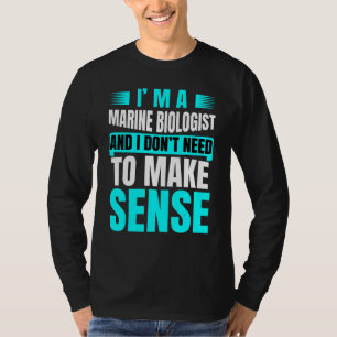 Future Marine Biologe Ocean Study Joke for Men W T-Shirt