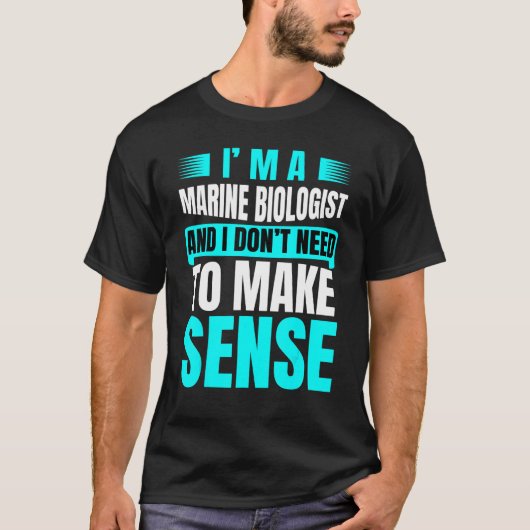 Future Marine Biologe Ocean Study Joke for Men W T-Shirt (Vorderseite)