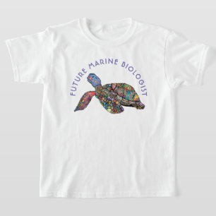 Future Marine Biologe Rainbow Turtle T-Shirt