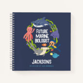 Future Marine Biologe Spiral Notebook Notizblock (Vorderseite)