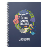 Future Marine Biologe Spiral Notebook Notizblock (Vorderseite)