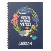 Future Marine Biologe Spiral Notebook Notizblock (Vorderseite)