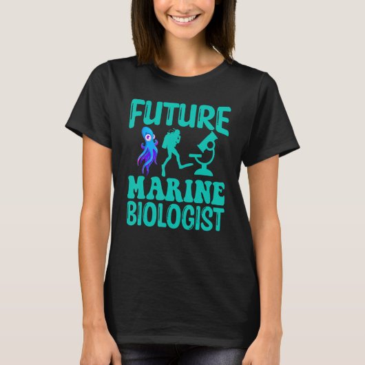 Future Marine Biologist Ocean Life Biology Student T-Shirt (Vorderseite)