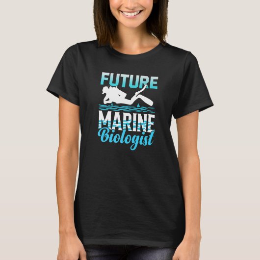 Future Marine Biologist Ocean Life Biology Student T-Shirt (Vorderseite)