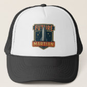 Future Martian Black Basic T - Shirt Truckerkappe (Vorderseite)