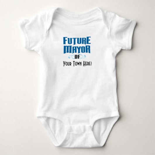 Future Mayor One-Piece Bodysuit for Baby Boy Strampler (Vorderseite)
