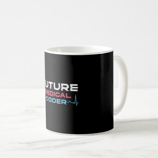 Future Medical Coder Coding ICD Coder Programmer Kaffeetasse (VorderseiteRechts)