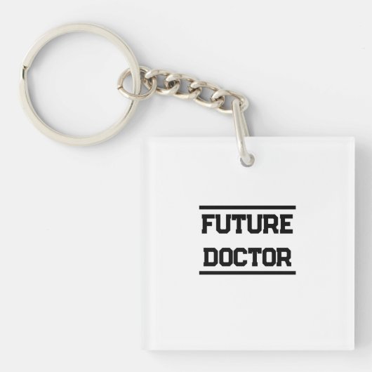 Future Medical Title Minimal Text Design Schlüsselanhänger (Vorderseite)