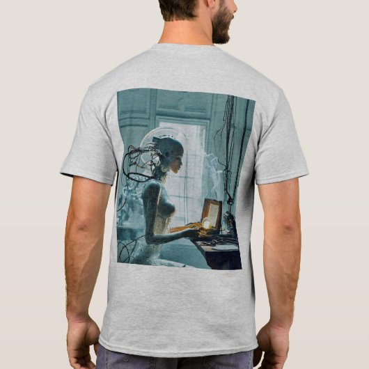 "Future Meets Intelligence" T-Shirt (Rückseite)