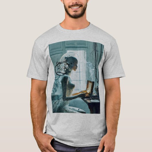 "Future Meets Intelligence" T-Shirt (Vorderseite)