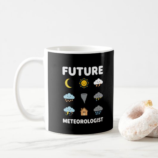 Future Meteorologist Weather Forecast Kaffeetasse (Mit Donut)