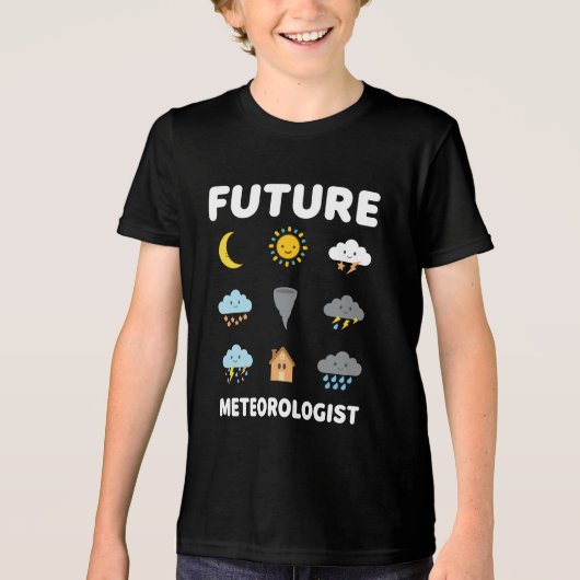 Future Meteorologist Weather Forecast Tri-Blend Shirt (Vorderseite)