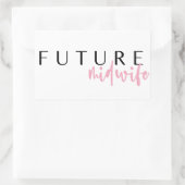 Future Midwomen // Career Professionelle Quote Rechteckiger Aufkleber (Tasche)