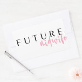 Future Midwomen // Career Professionelle Quote Rechteckiger Aufkleber (Umschlag)